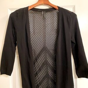 Maurice’s black light-weight knit cardigan, size Small